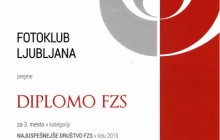 Fotoklub Ljubljana tretji med nauspešnejšimi slovenskimi klubi