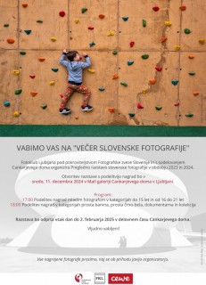 "VEČER SLOVENSKE FOTOGRAFIJE" - zaključek letošnje slovenske pregledne razstave.